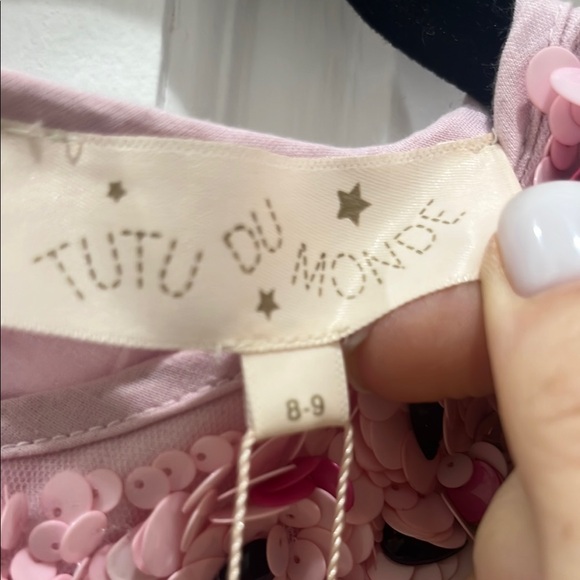 Tutu Du Monde Blush Sequin Dress Watermelon design it’s perfect! BNWT size 8-9 - Picture 2 of 6